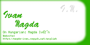 ivan magda business card